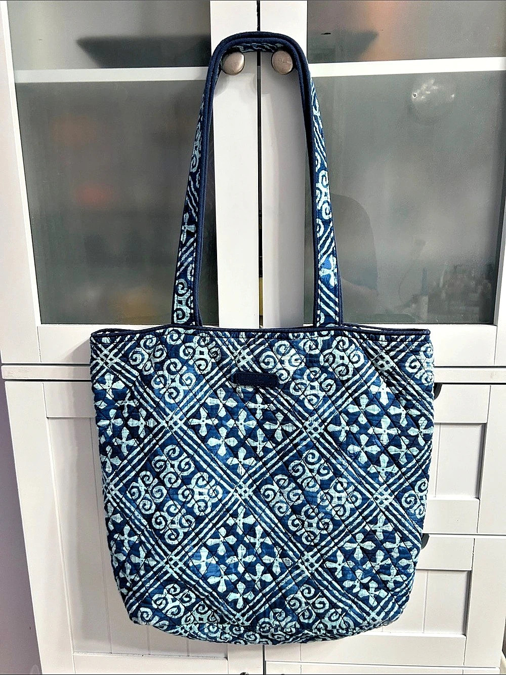 Vera Bradley Blue & White Quilted Tote Bag